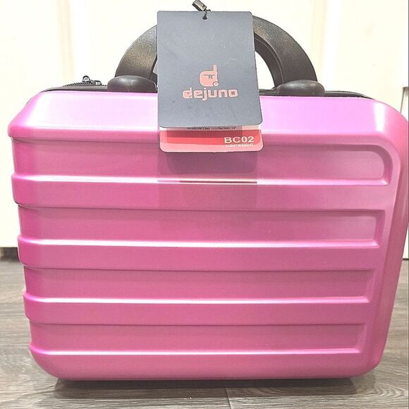 Dejuno BC02 Hard Shell Travel Cosmetic Case- Pink - Picture 2 of 9